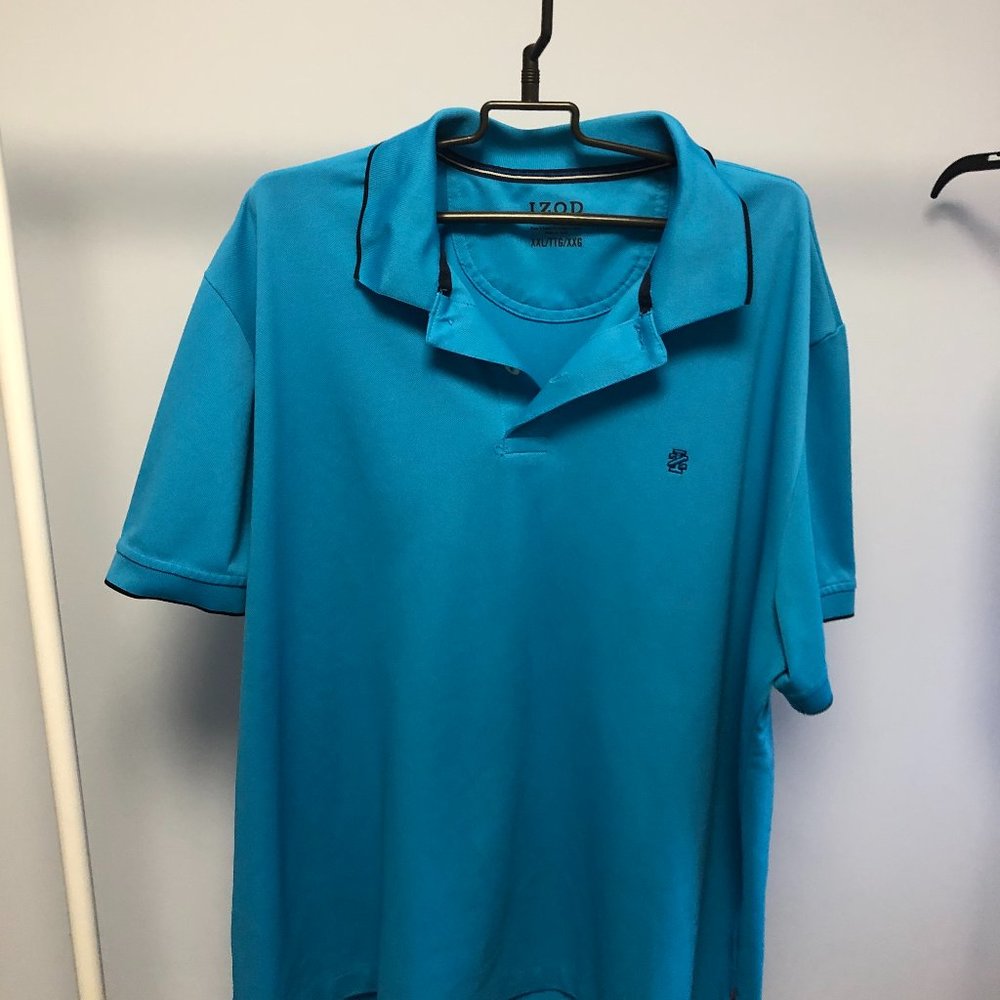 izod polo shirt xxl blue